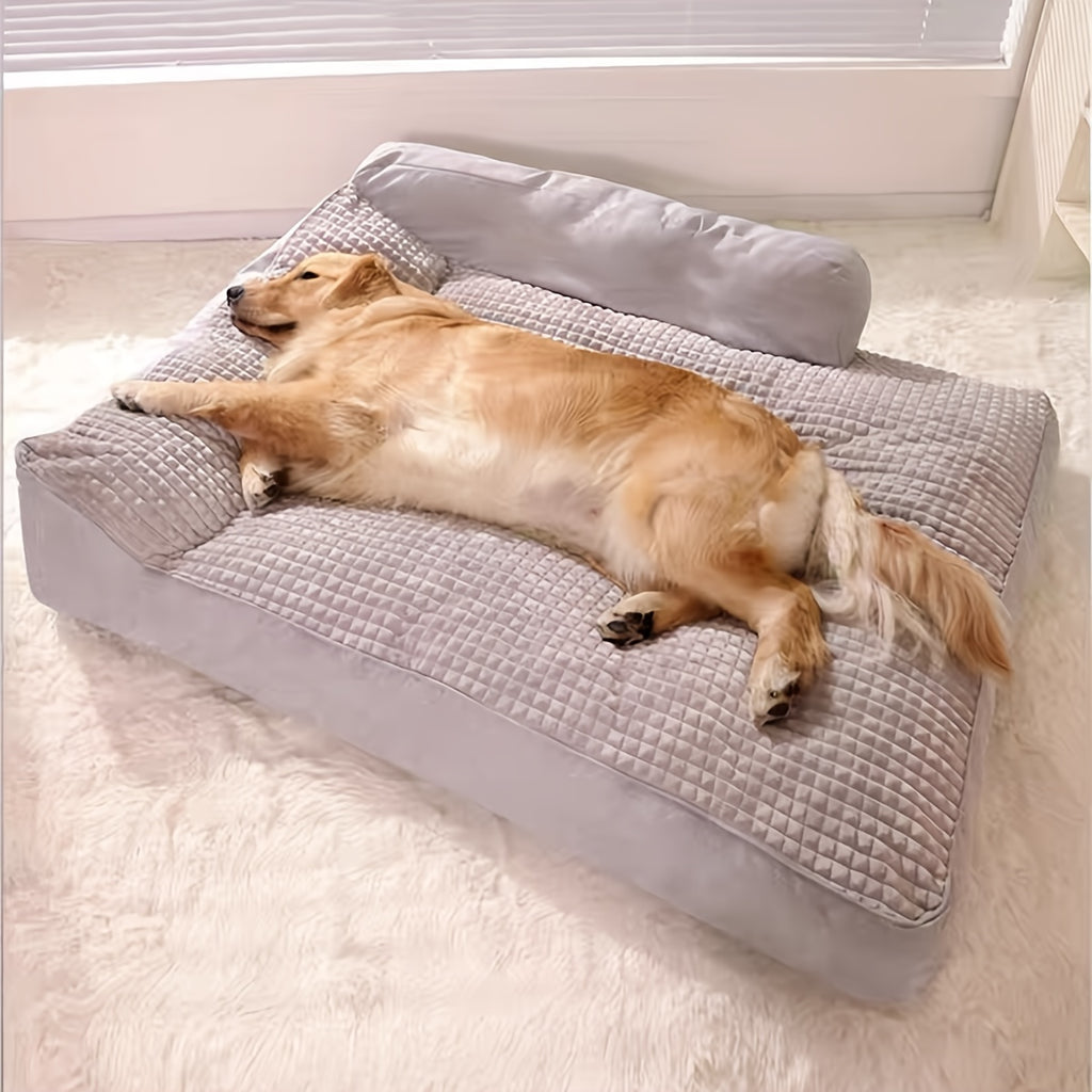 Extra Large Dog Bed for Large Dogs.Pet Sofa Bed for Golden Retrievers, Border Collies, and Cats - Chew-Resistant, Detachable, and Washable. Thickened Warm Winter Cushion for Deep Sleep.All-Season Indoor Use for Extra Large Dogs and Cats.