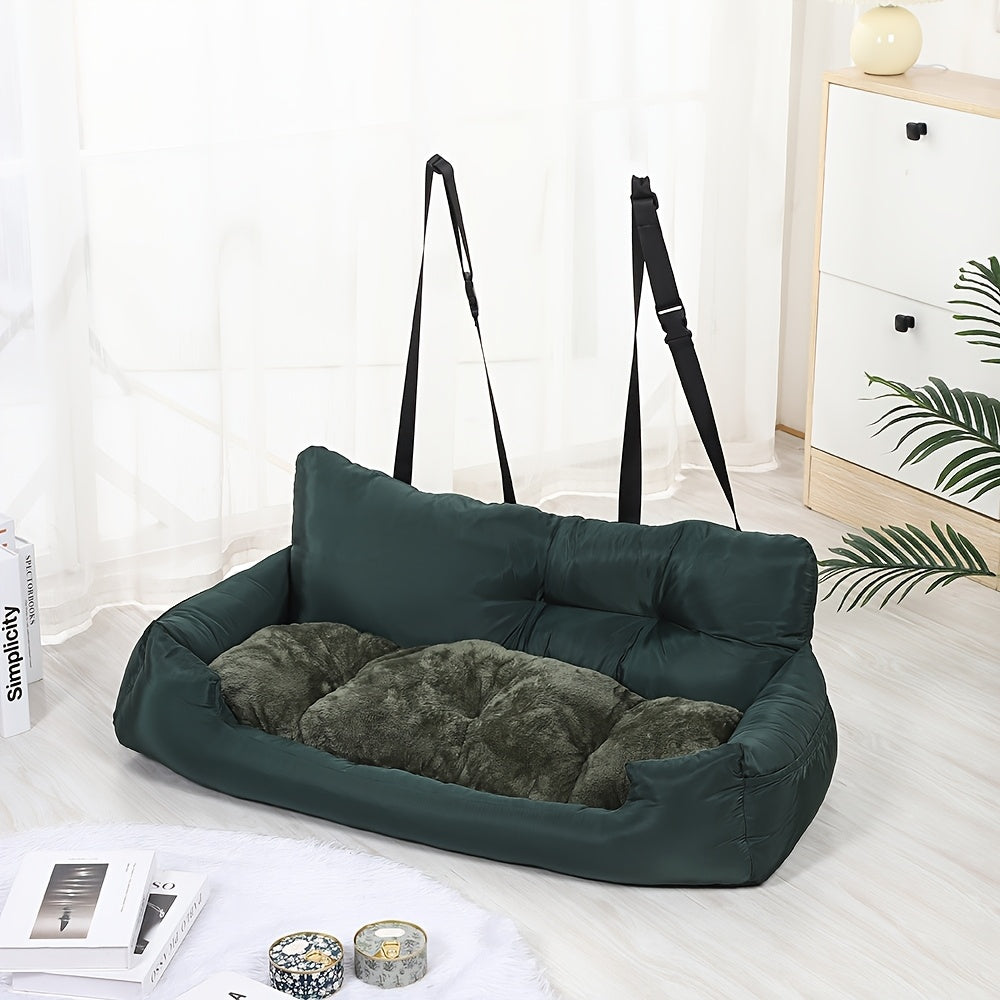 1pc Fashionable Pet Car Bed, Suitable for Cats And Dogs, Super Soft And Comfortable, Suitable for All Seasons. 5 Colors Available. Removable And Machine Washable. Suitable for Small, Medium And Large Cats And Dogs. The Best Gift for Pet Lovers.