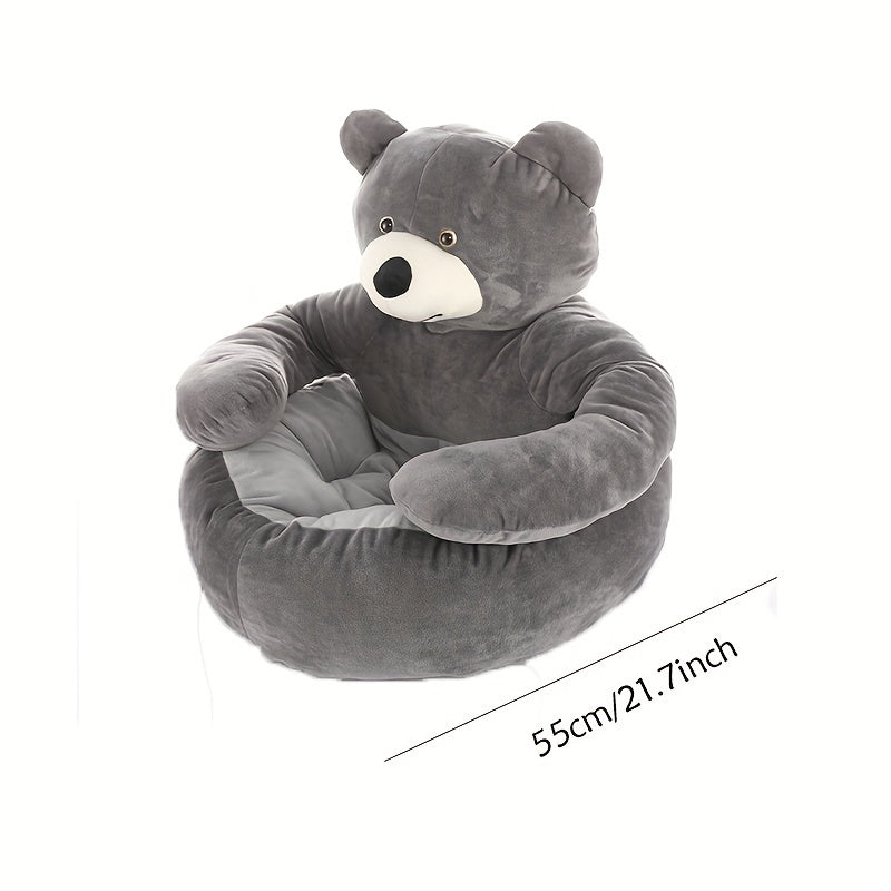 Cozy Panda-Themed Pet Bed - Washable, Contemporary Style for Cats & Dogs, Indoor/Outdoor Comfort