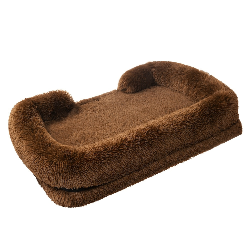 Long Plush Fully Detachable Double Layer Sofa Pet Nest