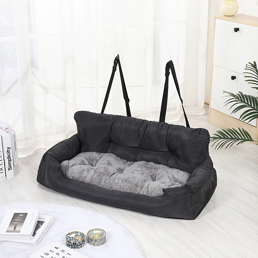 1pc Fashionable Pet Car Bed, Suitable for Cats And Dogs, Super Soft And Comfortable, Suitable for All Seasons. 5 Colors Available. Removable And Machine Washable. Suitable for Small, Medium And Large Cats And Dogs. The Best Gift for Pet Lovers.