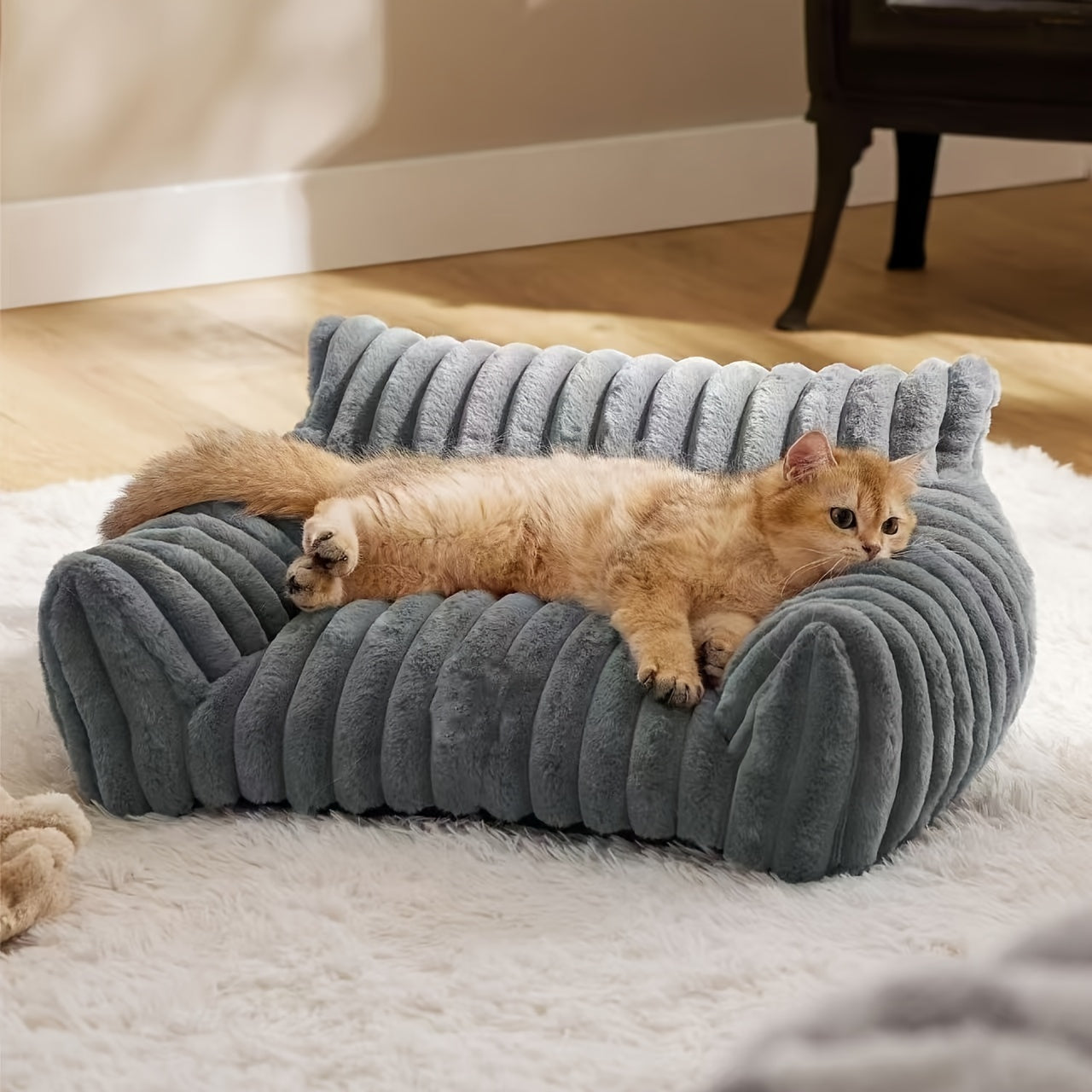 [Small Warm Sofa for Cats] Hot-selling pet cat small sofa, washable and warm for winter