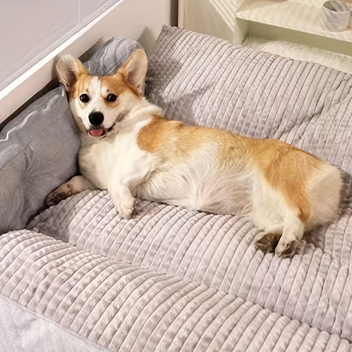 Extra Large Dog Bed for Large Dogs.Pet Sofa Bed for Golden Retrievers, Border Collies, and Cats - Chew-Resistant, Detachable, and Washable. Thickened Warm Winter Cushion for Deep Sleep.All-Season Indoor Use for Extra Large Dogs and Cats.