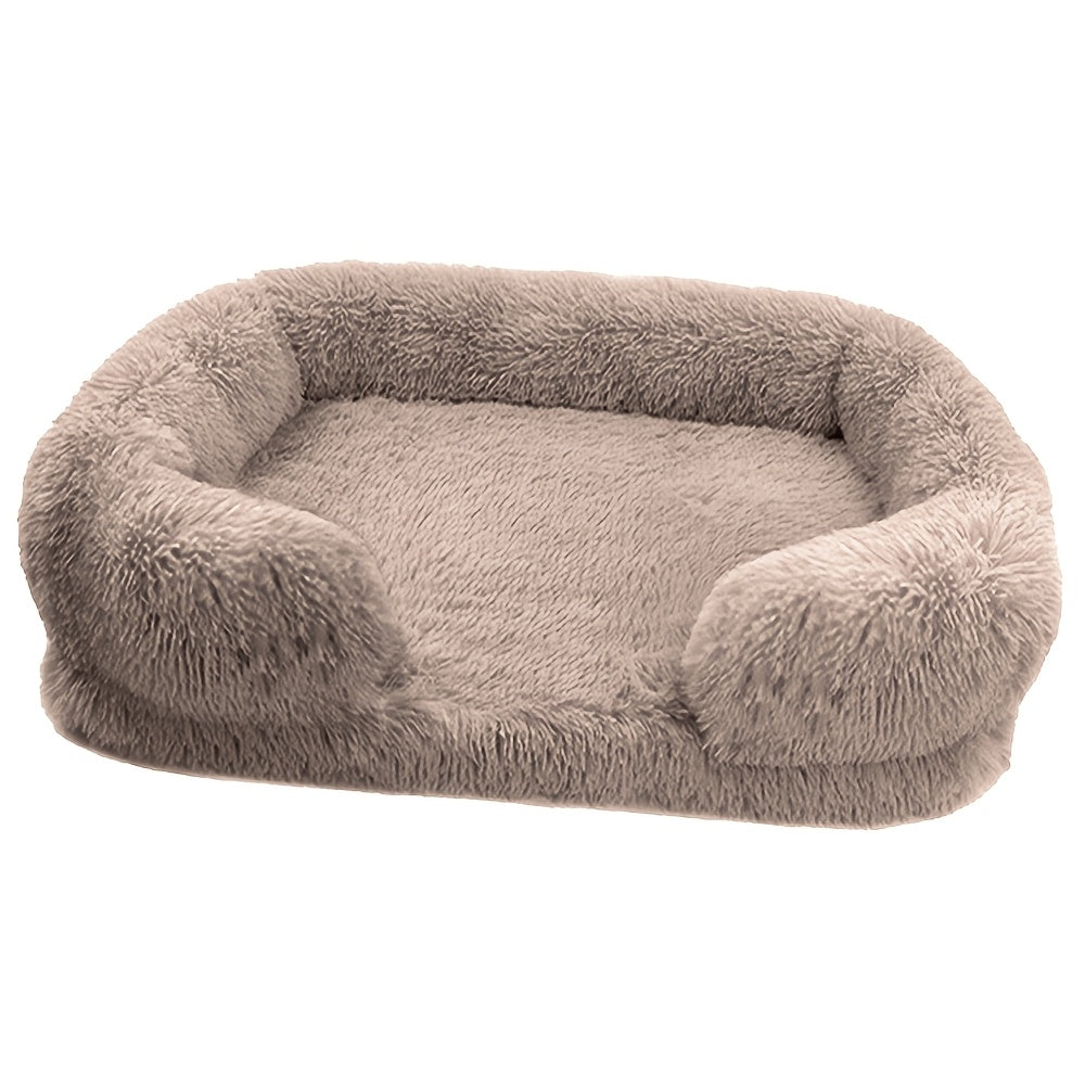 Long Plush Fully Detachable Double Layer Sofa Pet Nest