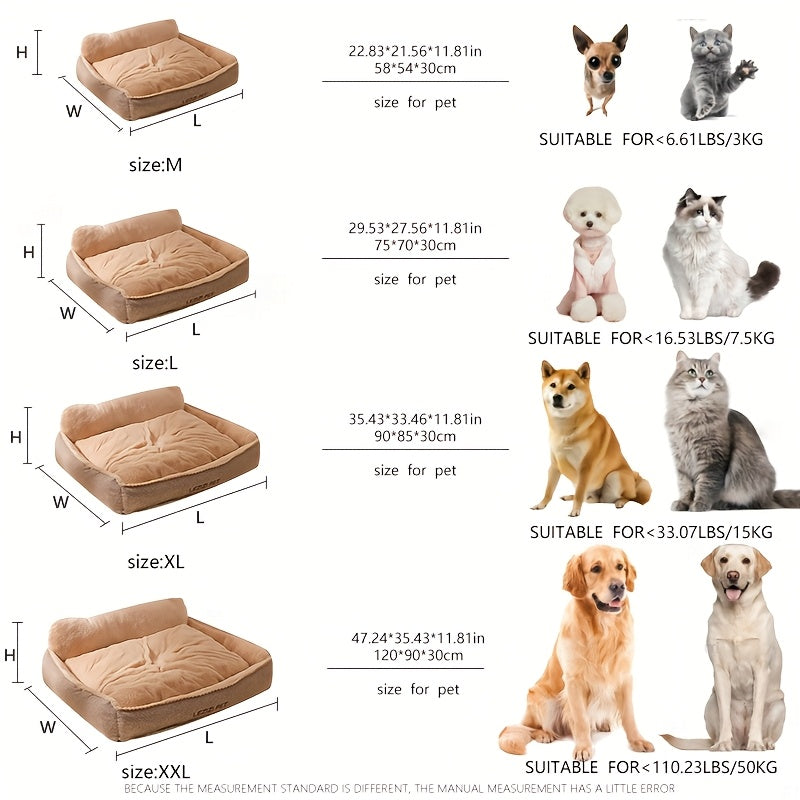 [Cozy Dog Bed] Soft & Comfortable Dog Bed, Cozy Winter Warmth | Durable Polyester, Washable, Ideal for Small, Medium & Large Breeds