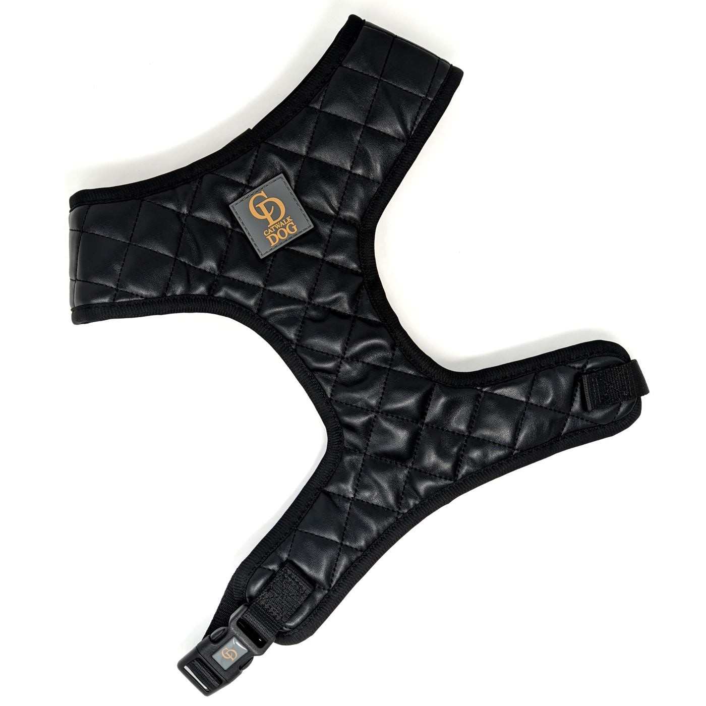 CatwalkDog Black Paris Quilted Harness