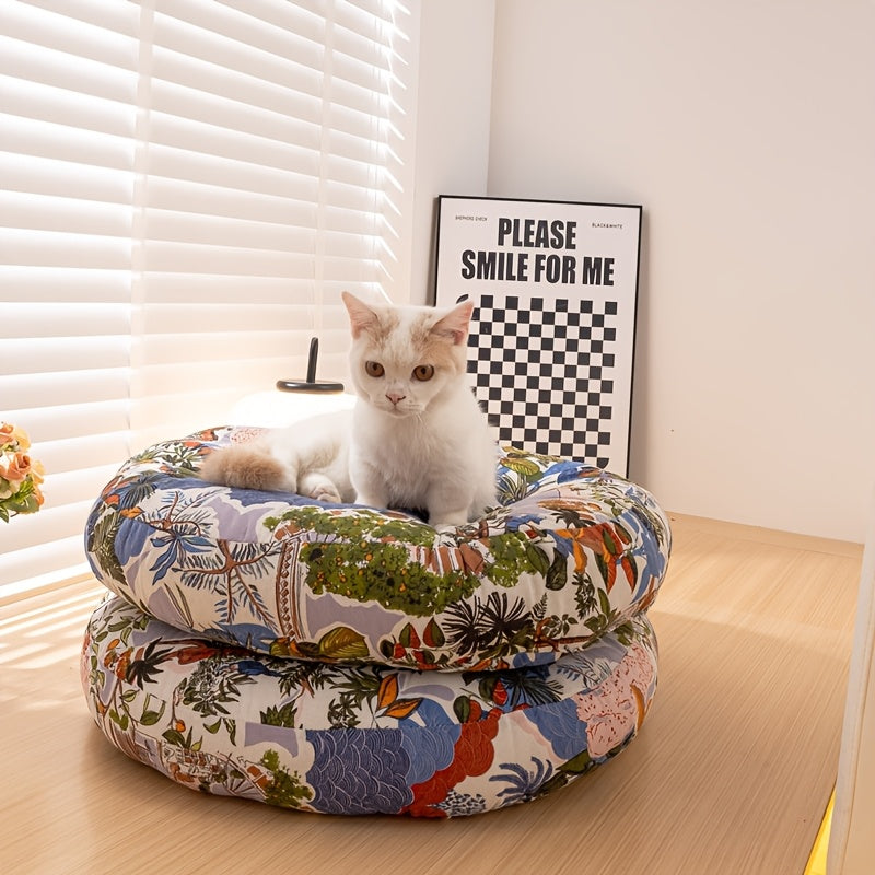 1pc Pet Cat Bed Mat, Soft Warm Comfortable Pet Bed, Winter Small Nest for Cats, Pet Cat Bed, Soft, Washable, Comfortable, Cushion