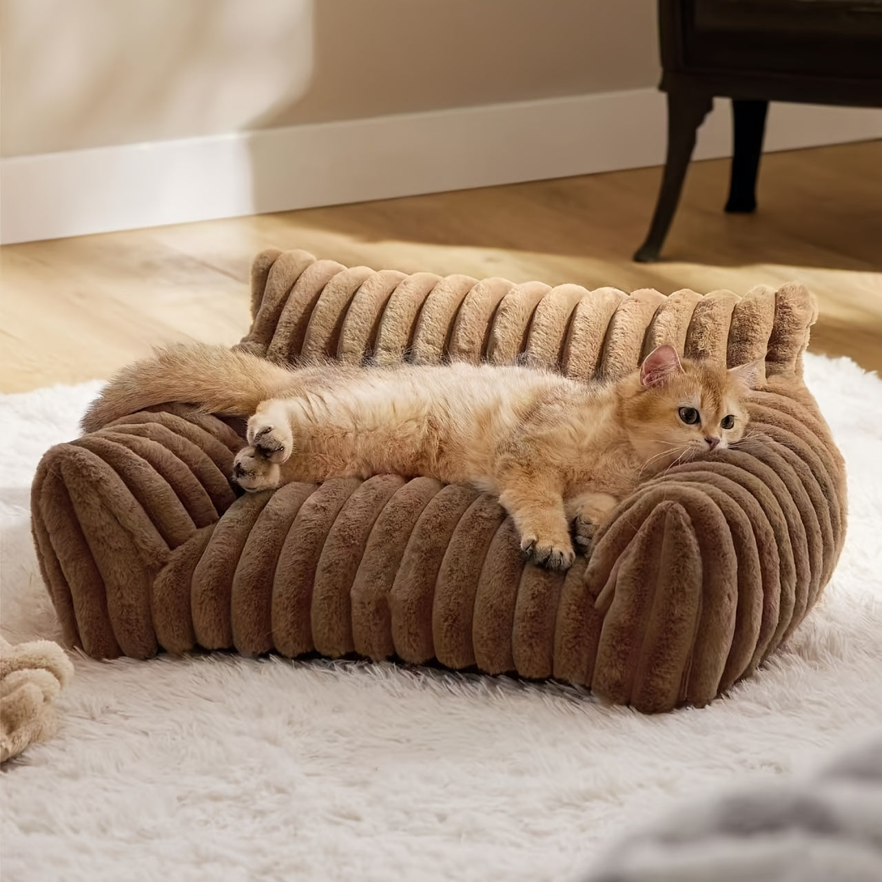 [Small Warm Sofa for Cats] Hot-selling pet cat small sofa, washable and warm for winter